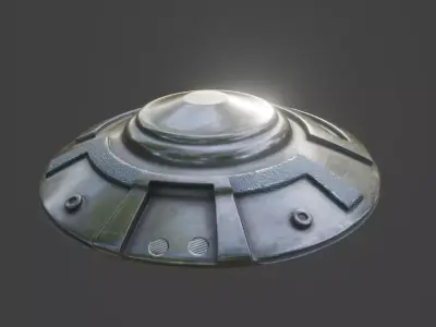 UFO Spaceship Low-poly 3D model