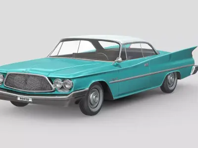 Chrysler Saratoga 1960 Free low-poly 3D model