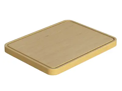 Wooden Cutting Board Low-poly 3D model purchase