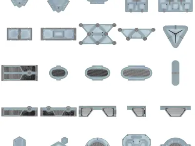 Free Sci-fi decals pack Texture