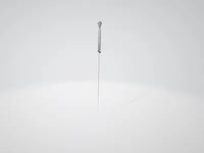 The simple two-handed sword Free low-poly 3D model