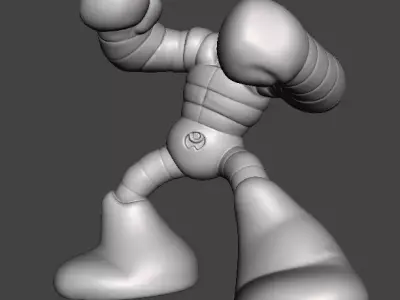 BOXING BOT GIANT ROBOT MECH MINIATURE GAMES SCIFI RPG DND 3D print model