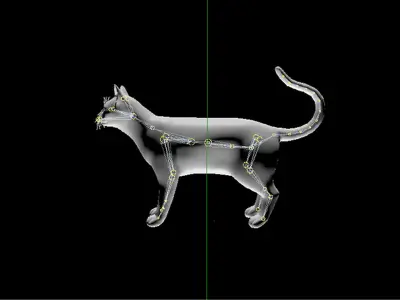 Abyssinian Cat Full Rigged Low-poly 3D model