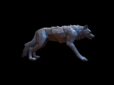  3d Mode Terrifying Werewolf In The Forest 3D model