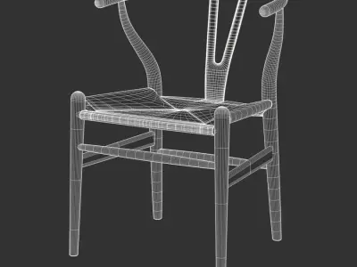  Timber Replica Hans Wegner CH24 Fork Chair Model 