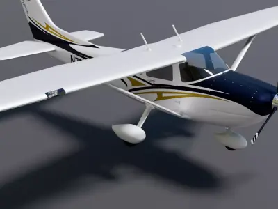 Cessna 182 Skylane  High Quality 3D Model 3D model