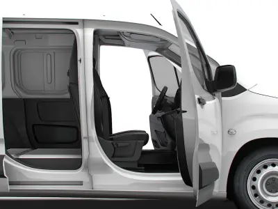 Citroen Berlingo LWB Van HQ Interior 2024 3D model