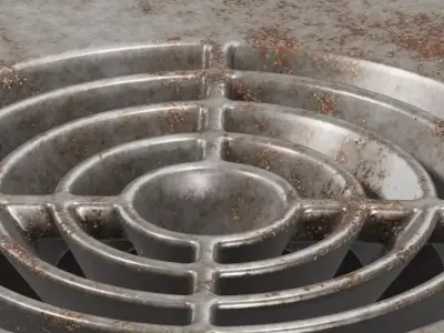 Rusty Air Conditioning Vent 3D model