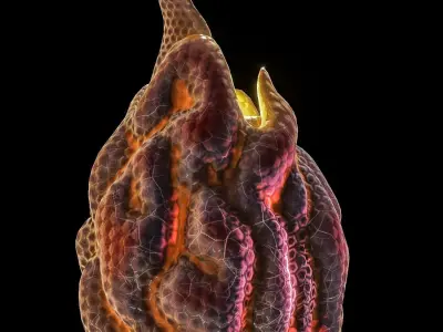 Alien Eggs Low-poly 3D model