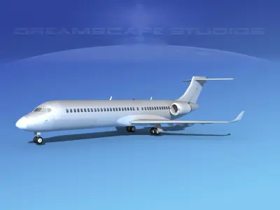 Comac ARJ21-700 Bare Metal 3D model