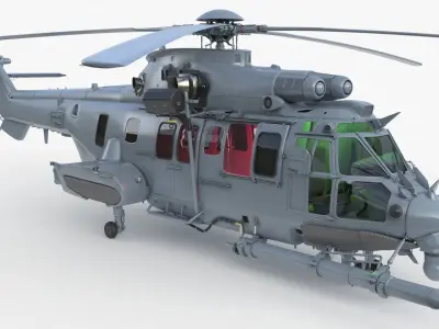 Eurocopter EC 725 Caracal 3ds max Vray 3D model