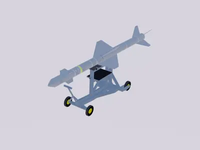 Mectron MAR-1 Low-poly 3D model