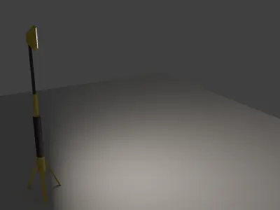 Low Poly Industrial Light Low-poly 3D model