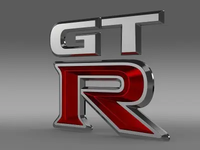 GTR logo 3D model