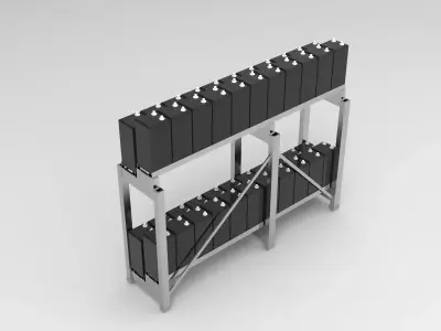 Battery Rack 3D model