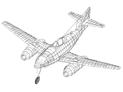 messerschmitt 262 3D model
