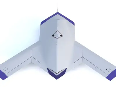 Boeing X-45A - THE SILENT STEALTH REAPER - Low-poly 3D model