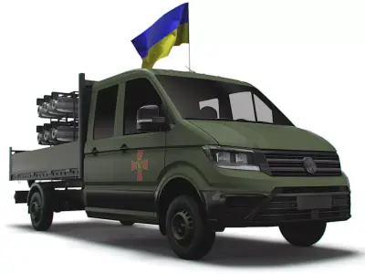 VW Crafter Brimstone SLS 2022 3D model