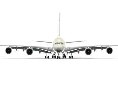 Airbus A380 Etihad - element 3D 3D model