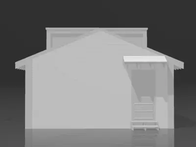 Minyards Grocery and Market ca 1932 HO Scale Railroad 3D model