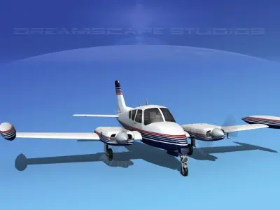 Cessna 320 Skyknight V12 3D model