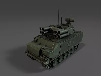 ADATS M113 - Anti-Air and Anti-Tank System - Game Ready lowpoly Low-poly 3D model