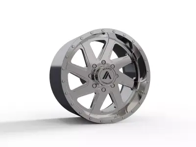 ASANTI WINDMILL WHEEL 3D MODEL 3D model