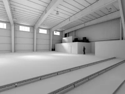 Factory Warehouse 2 Low-poly 3D model