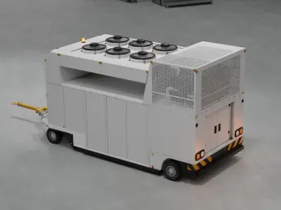 Aircraft Air Conditioning Unit - TLD GF30 Low-poly 3D model