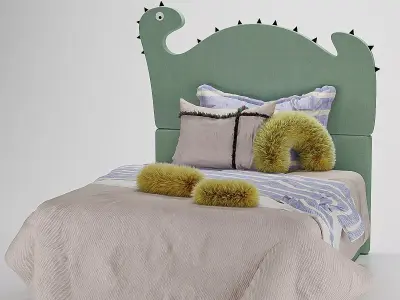 Dinosaur bed 3D model