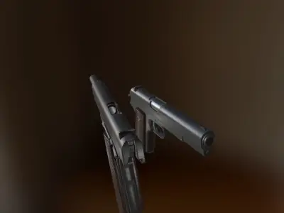 Colt 1911 A1 Low-poly 3D model