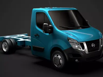 Nissan NV400 SingleCab DW E20 Chassis 2014 3D model