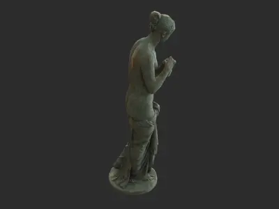 Psyche Statue - Bronze Low-poly 3D model