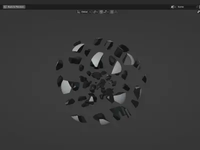 sci-fi 80 rock animation 3D model