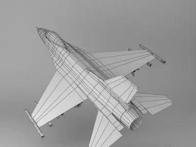 F16 Solo Turk Low-poly 3D model