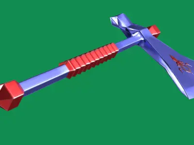 Axe1 3D model axe Low-poly 3D model