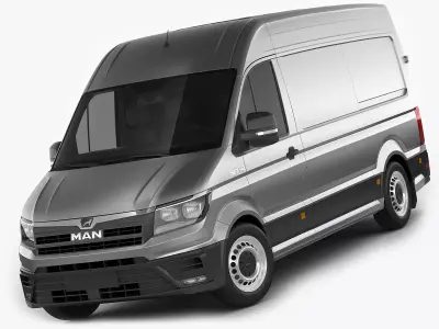 MAN TGE panel van L1H2 3D model