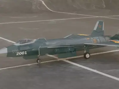 Chengdu J 20 Mighty Dragon Free 3D model