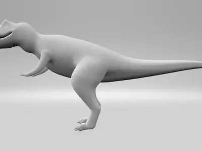 Low Poly T-Rex t - rex dinosaur 3D model