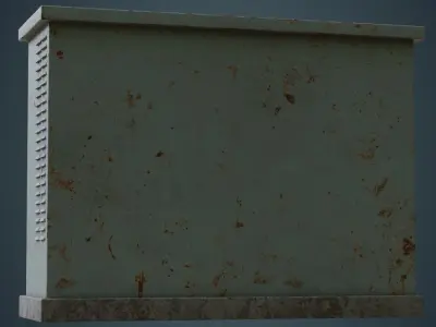 Electrical Enclosure 4B Low-poly 3D model