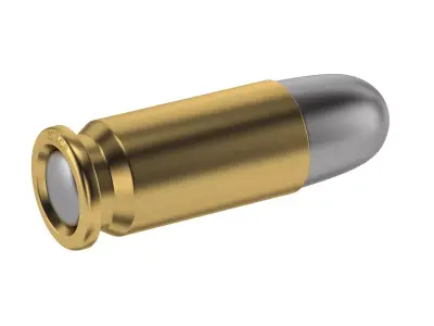Bullet 25 ACP Low-poly 3D model