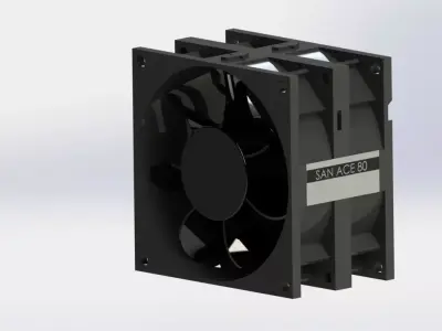 SAN ACE 80 FAN Free 3D model