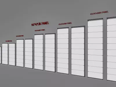 Maxima System Panels Exhibition Stand 3D Model Vray7 Low-poly 3D model