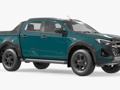 Isuzu D-MAX 2025 Obsidian Grey Mica 3D model