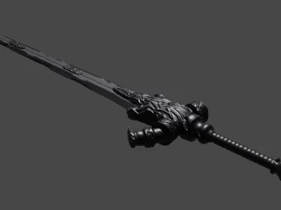 Greatsword of Artorias from Dark Souls Free 3D model
