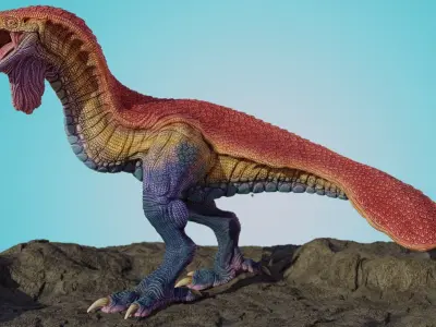 Galinideos 2021 Low-poly 3D model