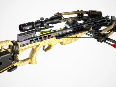  Hunting Crossbow Low-poly 3D model