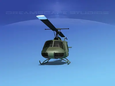 Bell UH-1B Iroquois Philipines 3D model