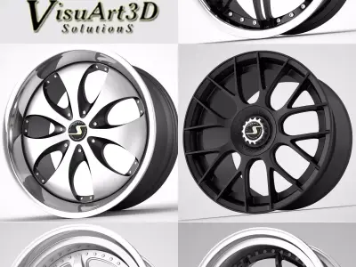  Schmidt wheel rims 2 3D model