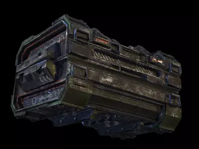 Military Crate Game Ready Low Poly 3D Model - VR Low-poly 3D model